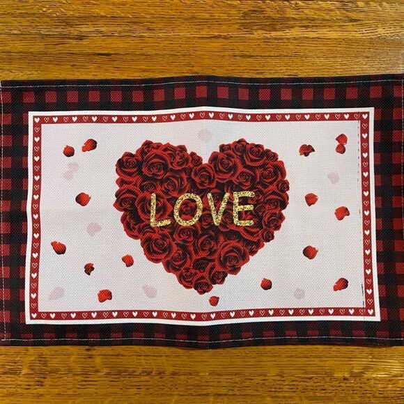 Valentines Placemats Set of 4 NWT - Picture 4 of 9